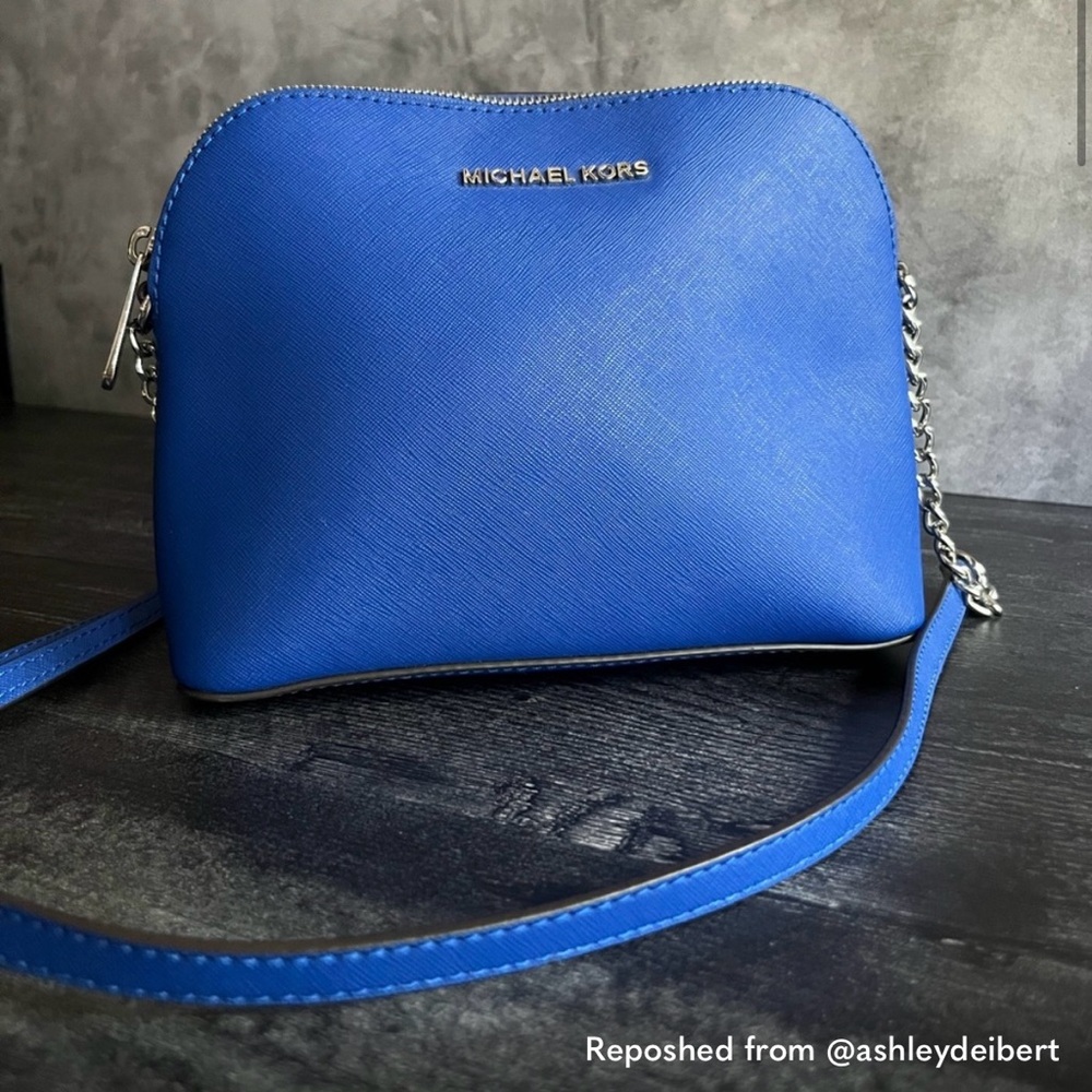 Michael Kors NWOT beautiful blue satchel